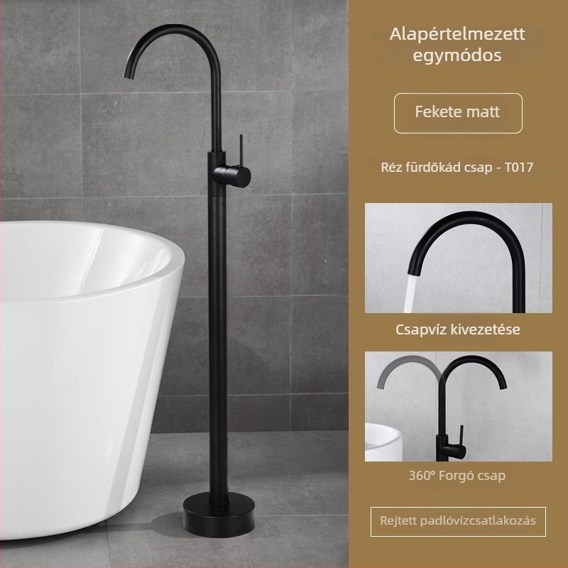 Kádcsaptelep, teljesen rézből, meleg és hideg, kerámiadisk szelep, (1–99°C)