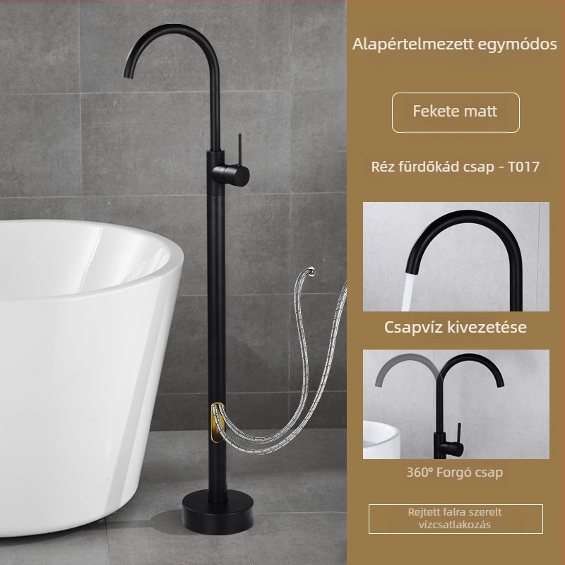 Kádcsaptelep, teljesen rézből, meleg és hideg, kerámiadisk szelep, (1–99°C)