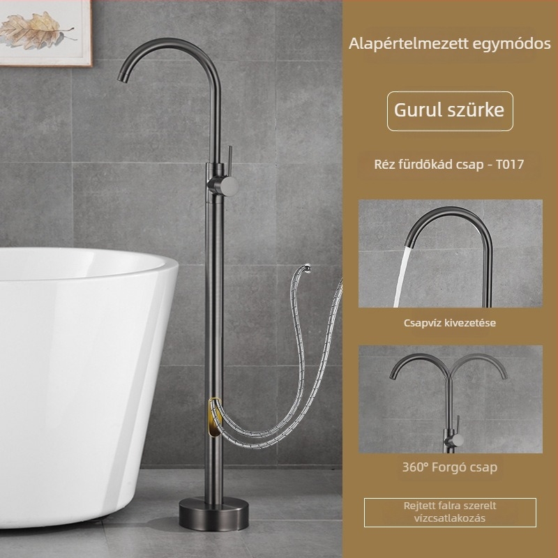 Kádcsaptelep, teljesen rézből, meleg és hideg, kerámiadisk szelep, (1–99°C)