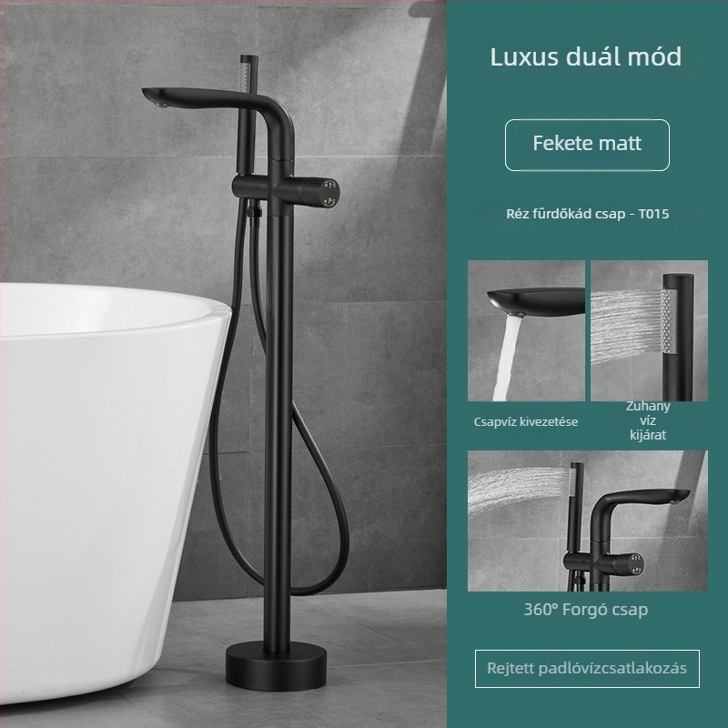 Kádcsaptelep, teljesen rézből, meleg és hideg, kerámiadisk szelep, (1–99°C)