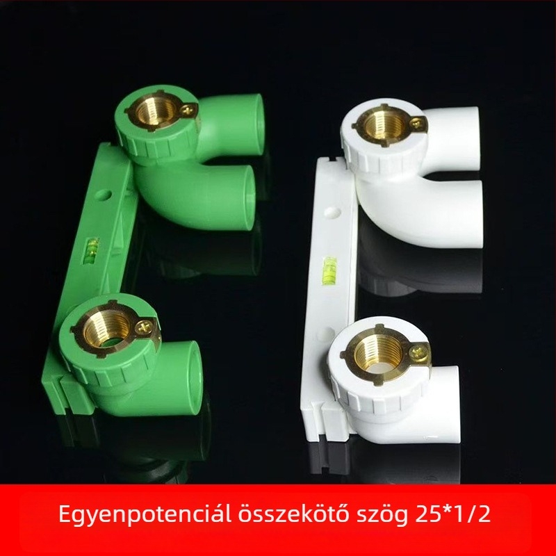 PPR egyenpotenciálú dupla könyök belső menet Tee, U-alakú csőillesztő, forró olvasztásos kötés; különböző modellek; első osztályú minőség