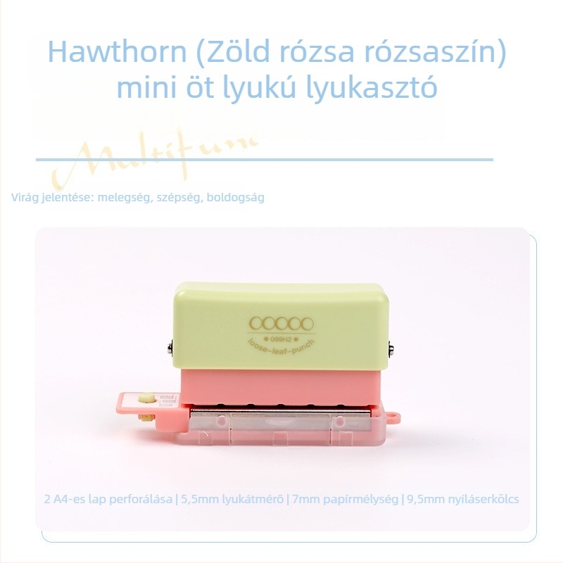 99H2 Többszörös lyukasztó – kézi működés, 5 lyuk, 2 lap kapacitás, 0.2 kg