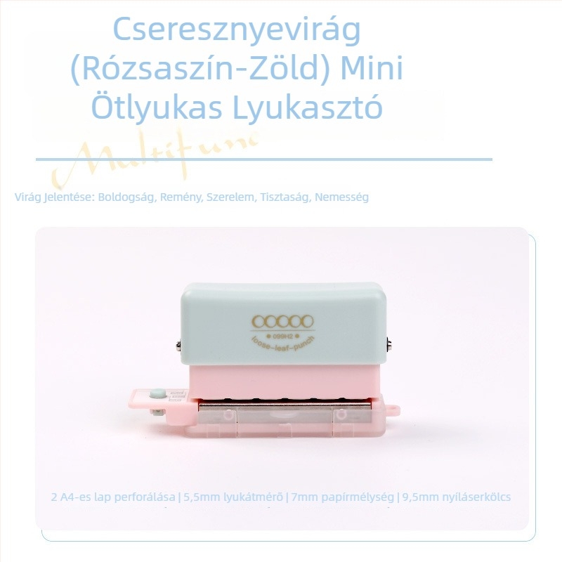 99H2 Többszörös lyukasztó – kézi működés, 5 lyuk, 2 lap kapacitás, 0.2 kg