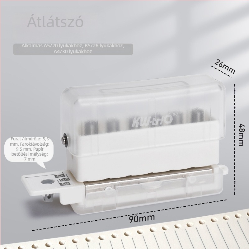 99H2 Többszörös lyukasztó – kézi működés, 5 lyuk, 2 lap kapacitás, 0.2 kg