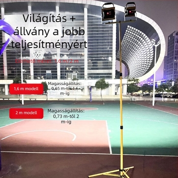 Kemping lámpa vészhelyzeti világítással, izzólámpa, újratölthető energiaforrás