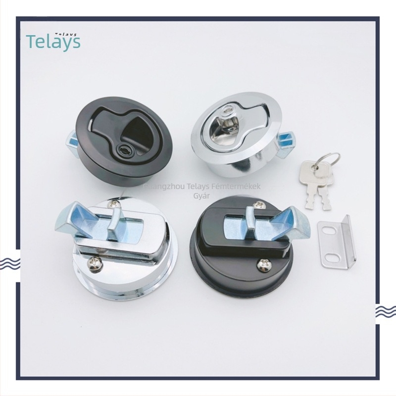 Tress MS739 push-típusú rejtett fogantyú RV- és mentőautóhoz, cinkötvözet gömbzár, modell MS739