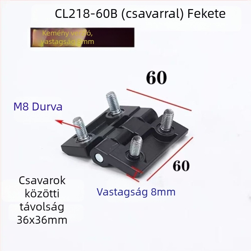 Ipari csukló CL236 | Cinkötvözet | Galván bevonat | Binghao | Alkalmas elosztótáblákhoz, vázszekrényekhez és automatizált berendezésekhez
