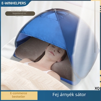 Fejtámasz alvó sátor, gyorsnyitó, egyrétegű; súly 1,0 kg; galvanizált vasoszlopok; belső anyag 190T ezüstös poliészter Oxford; külső Oxford anyag; külső vízállóság <1000 mm; egész éves használat