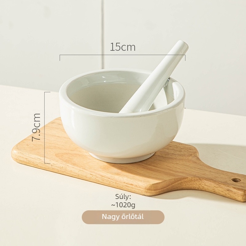 Kerámiából készült fokhagyma- és gyömbér őrlő, modern és minimalist dizájn, márka Bole qianli, logónyomtatás elérhető