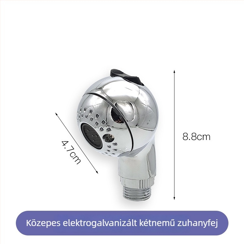 Comey hordozható hajmosó fej fodrászszalonba - kézi működtetés, víztakarékos, ABS, kerek alakú