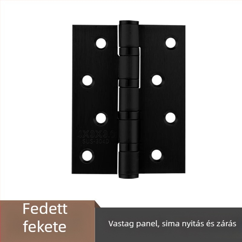 Rozsdamentes acél ajtózsanér — sík modell; anyag: rozsdamentes acél; felületkezelés: polírozott; márka: Rongshengxing