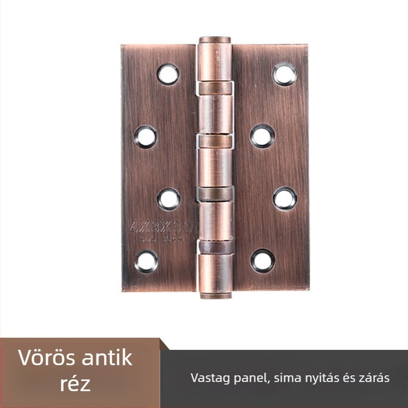 Rozsdamentes acél ajtózsanér — sík modell; anyag: rozsdamentes acél; felületkezelés: polírozott; márka: Rongshengxing