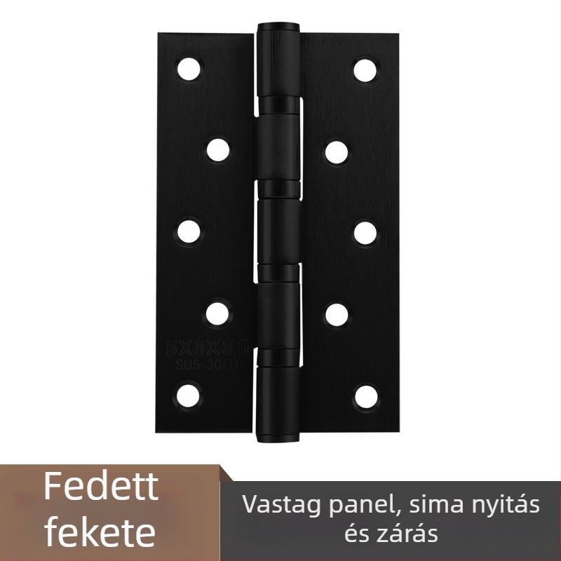 Rozsdamentes acél ajtózsanér — sík modell; anyag: rozsdamentes acél; felületkezelés: polírozott; márka: Rongshengxing