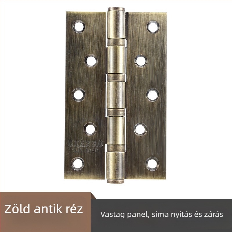 Rozsdamentes acél ajtózsanér — sík modell; anyag: rozsdamentes acél; felületkezelés: polírozott; márka: Rongshengxing