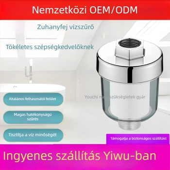 Zuhanyszűrő ABS anyagból, univerzális modell, kör alakú forma, max 60°C