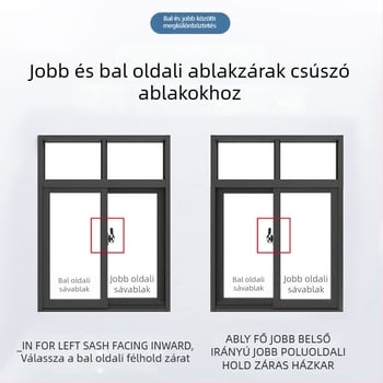 Félhold alakú zár típus B | rozsdamentes acél és műanyag acél | ajtókhoz és ablakokhoz | modern egyszerű stílus