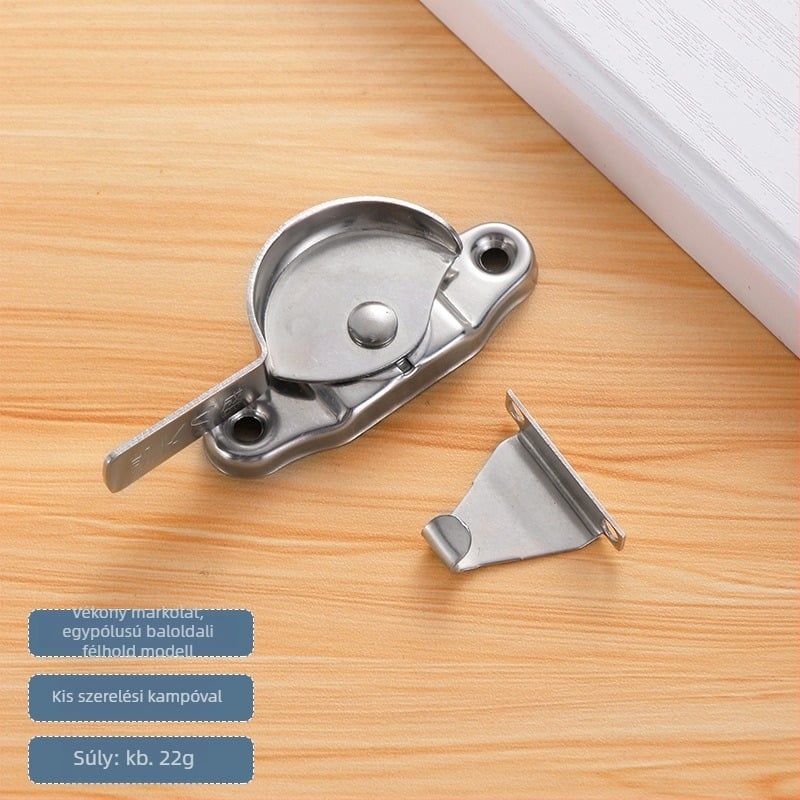 Félhold alakú zár típus B | rozsdamentes acél és műanyag acél | ajtókhoz és ablakokhoz | modern egyszerű stílus