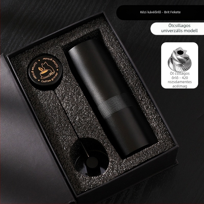 Nine Forging Kézi kávéőrlő – CNC külsőleg állítható, hét csillagos beállítás, retro luxus stílus, testreszabás elérhető