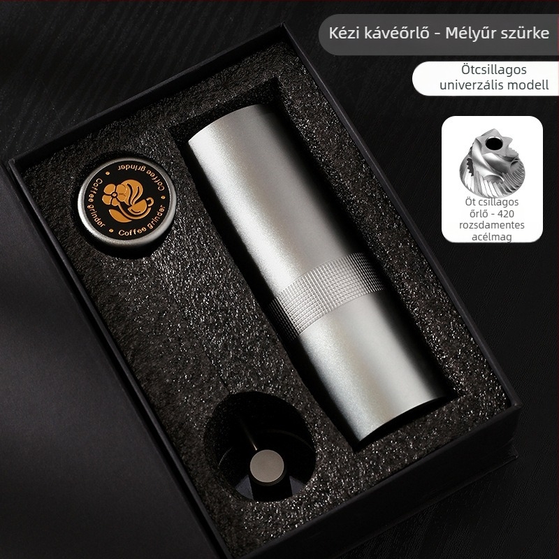 Nine Forging Kézi kávéőrlő – CNC külsőleg állítható, hét csillagos beállítás, retro luxus stílus, testreszabás elérhető