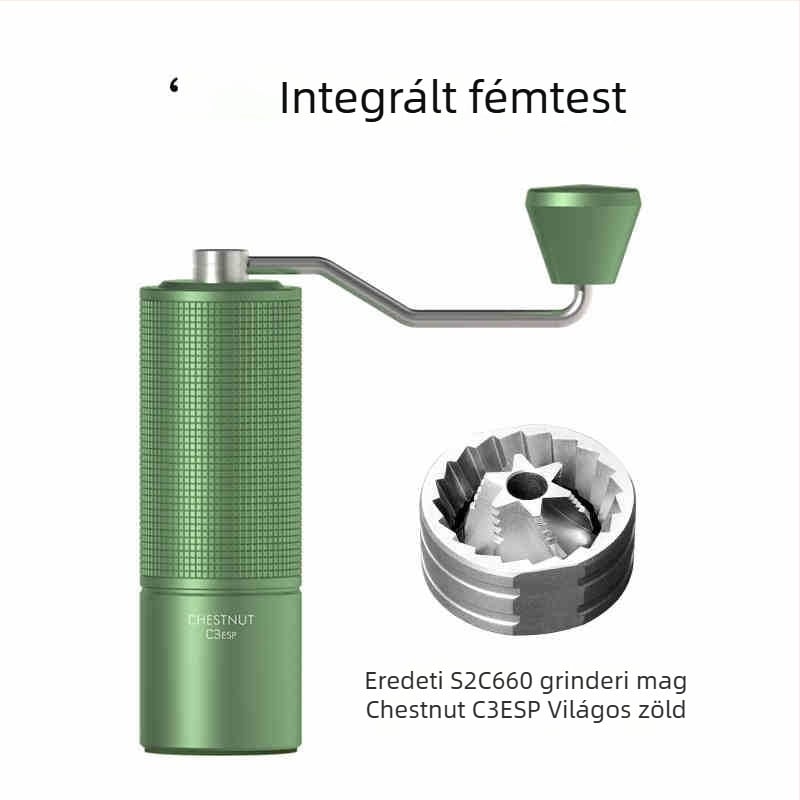 Timemore C2S/C3S/S3 kézi kávédaráló — fém test és fém fogantyú
