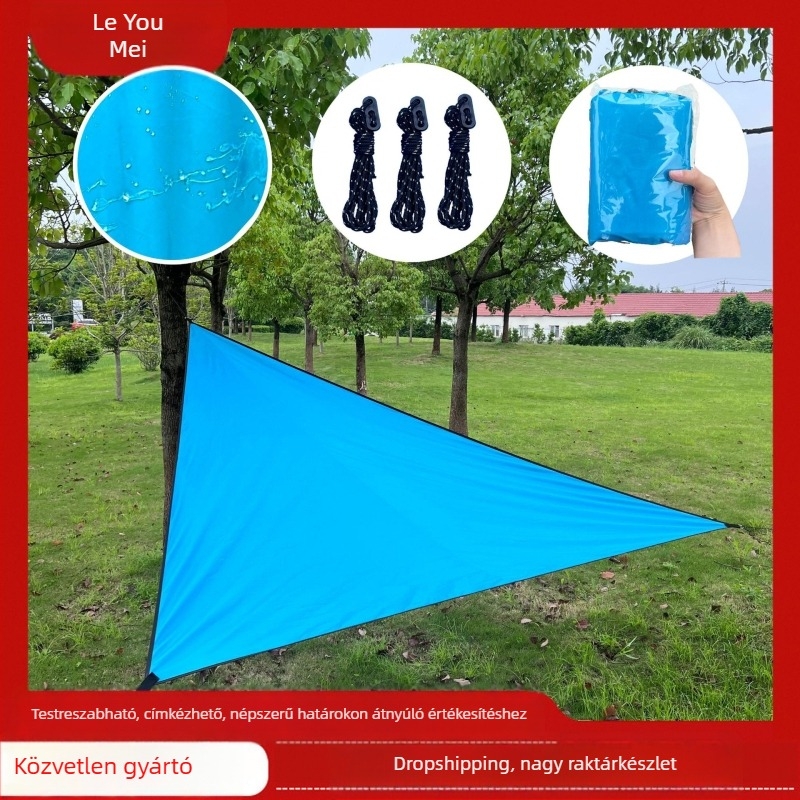 Beautiful Music háromszög alakú kültéri napellenző poliészter anyag, vízálló 1000-2000 mm