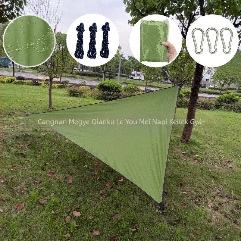 Beautiful Music háromszög alakú kültéri napellenző poliészter anyag, vízálló 1000-2000 mm