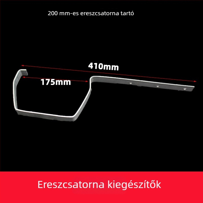 PVC esővízgyűjtő csatorna (Modell 160, Falvastagság 2, Márka yf, Anyag PVC)