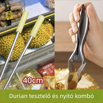 Durián nyitóeszköz kalapáccsal, csipesszel és rúddal – Jinhui, testreszabható logó, 2021 tavaszi bevezetés