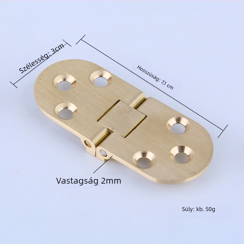Szekrényajtó zsanér - pillangó hajtogatott sárgaréz zsanér, CNC precíziós megmunkálás, tömörfa bútorokhoz