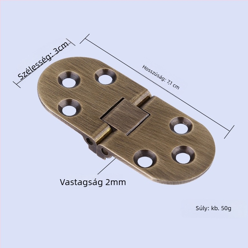 Szekrényajtó zsanér - pillangó hajtogatott sárgaréz zsanér, CNC precíziós megmunkálás, tömörfa bútorokhoz