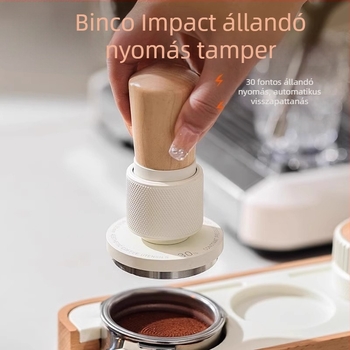Kávétömörítő Bincoo, anyag: 304 rozsdamentes acél + kemény juhar + alumínium ötvözet, modern egyszerű stílus