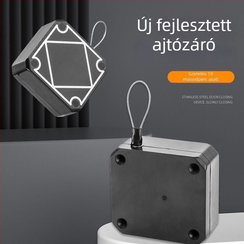 Ajtócsukó, fúrás nélküli, könnyű, ABS test, Egyszerű ajtócsukó, ajtó- és ablakmechanizmus