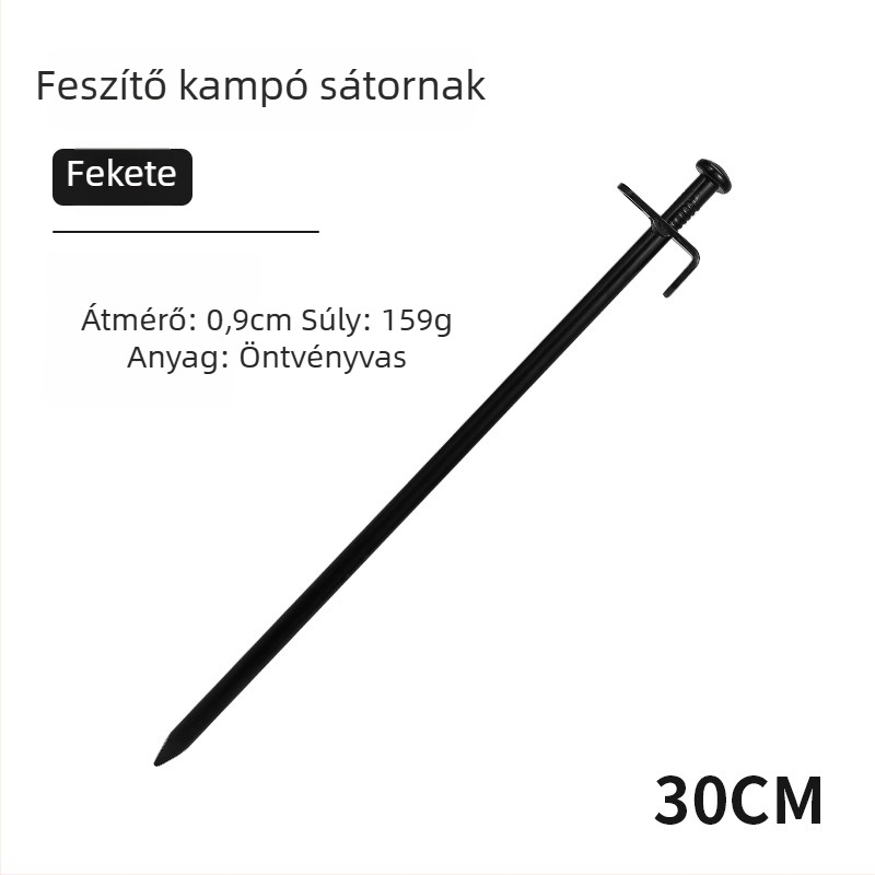 Hikemount vasból készült sátorszeg — licencelt magáncímkével