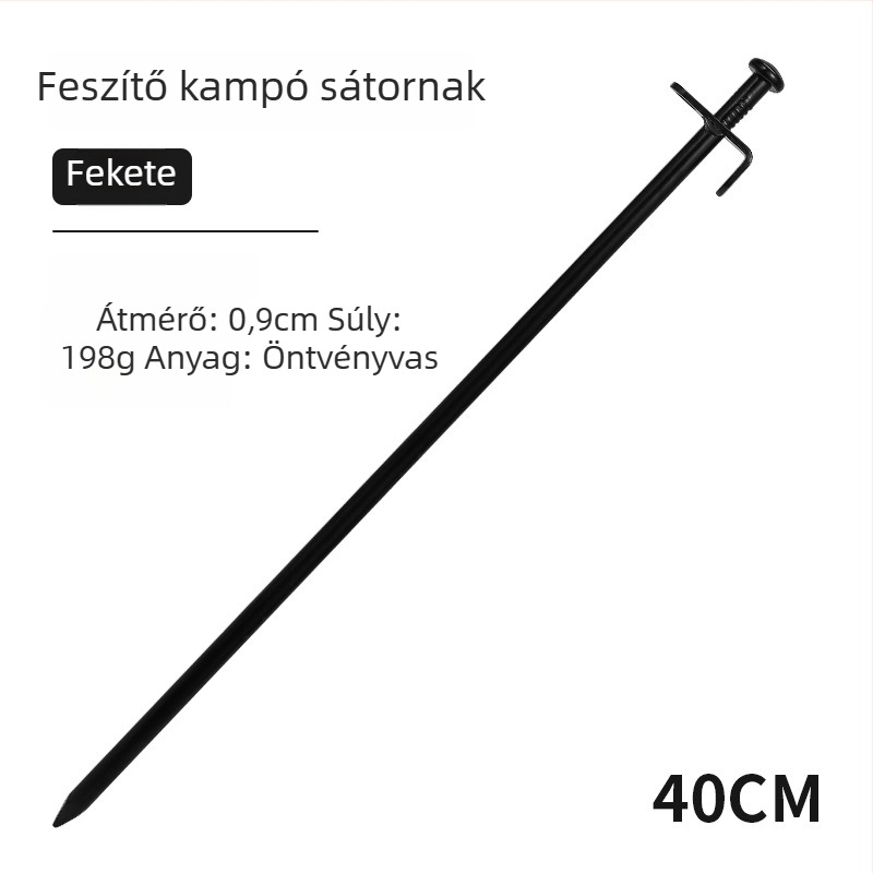 Hikemount vasból készült sátorszeg — licencelt magáncímkével