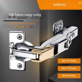 Kirigu 1165 rugós pánt, hidegen hengerelt acélból, nikkel bevonattal, modern minimalist stílus