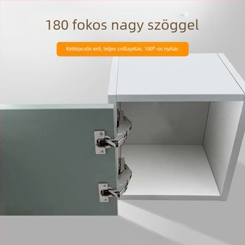 Kirigu 1165 rugós pánt, hidegen hengerelt acélból, nikkel bevonattal, modern minimalist stílus