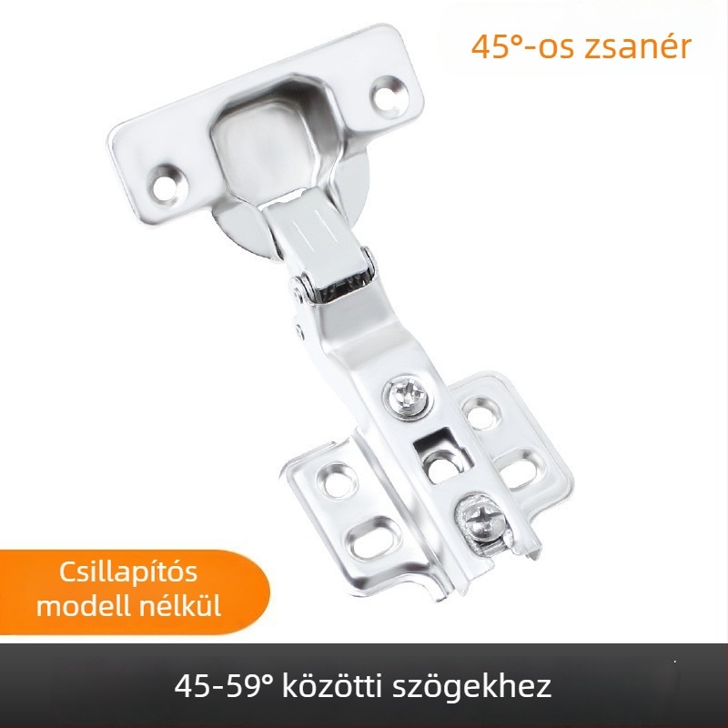 Kirigu 1165 rugós pánt, hidegen hengerelt acélból, nikkel bevonattal, modern minimalist stílus