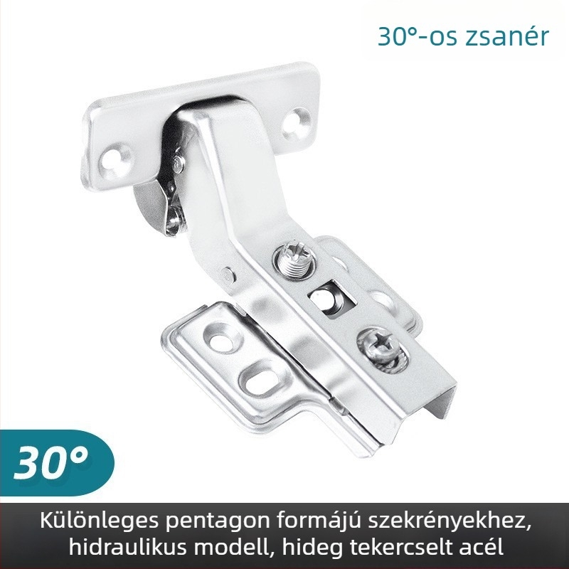 Kirigu 1165 rugós pánt, hidegen hengerelt acélból, nikkel bevonattal, modern minimalist stílus