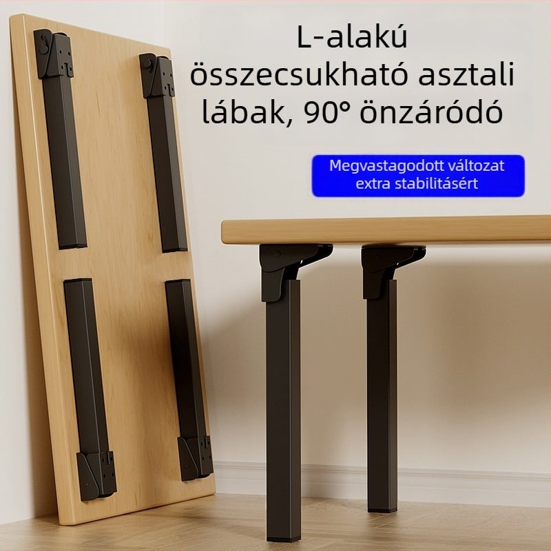 Összecsukható asztal láb zsanér 90°-os önzáróval, vas konstrukció, modell Folding support frame-q3fr, modern stílus