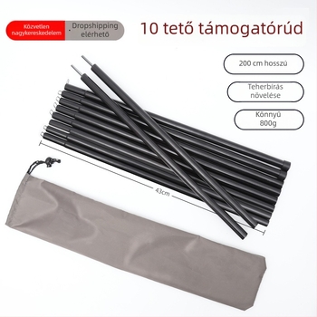 Sátor baldachin támasztó rudak, 5-szekciós magasító rudak, 10-szekciós rudak, vasból, tömeg 900 g, DAWN TRIP/Liver