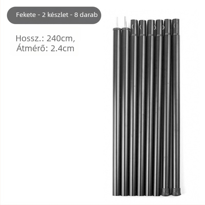 Sátor baldachin támasztó rudak, 5-szekciós magasító rudak, 10-szekciós rudak, vasból, tömeg 900 g, DAWN TRIP/Liver