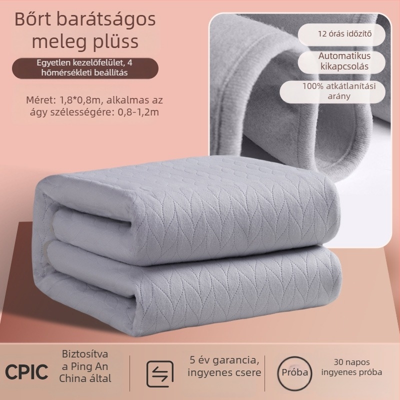 Antarctic elektromos pléd, nordic stílus, nem szőtt anyag, AC táplálás, súly 1500 g