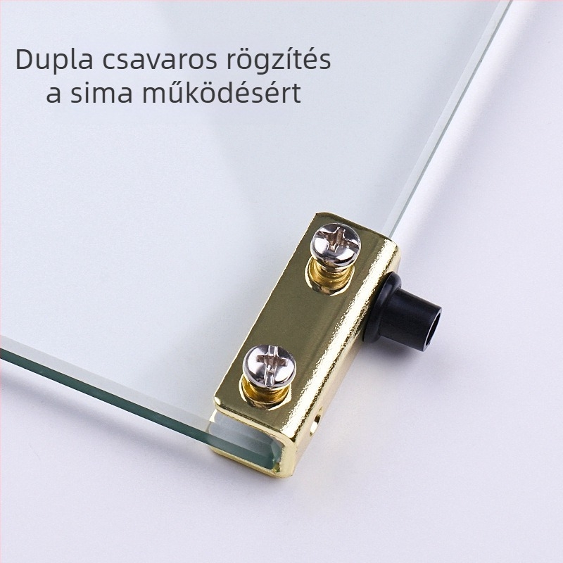Üvegpántzár szekrényajtókhoz (3-5 mm üveg, vas, elektroplakálás, egy-/kétszárnyú ajtó)