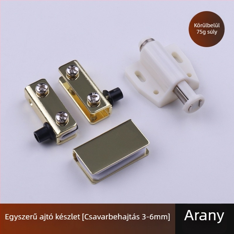 Üvegpántzár szekrényajtókhoz (3-5 mm üveg, vas, elektroplakálás, egy-/kétszárnyú ajtó)