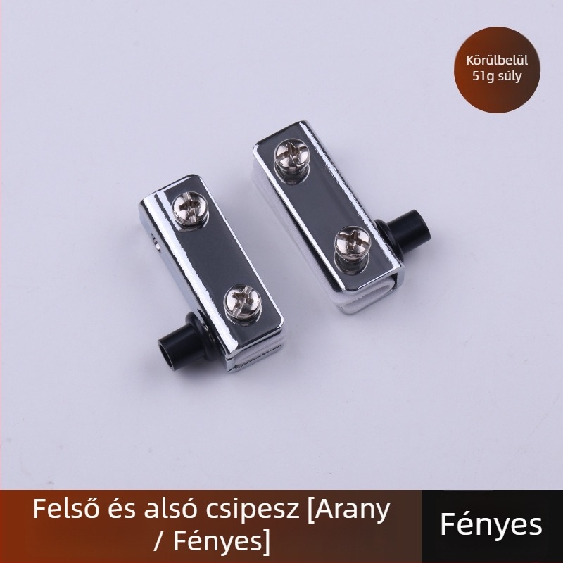 Üvegpántzár szekrényajtókhoz (3-5 mm üveg, vas, elektroplakálás, egy-/kétszárnyú ajtó)