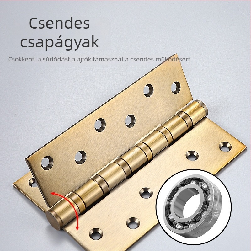 Beiming rozsdamentes acél ajtópántok, masszív kivitel, lapos nyitású kialakítás, elektroplatolt felület, modern minimalist stílus
