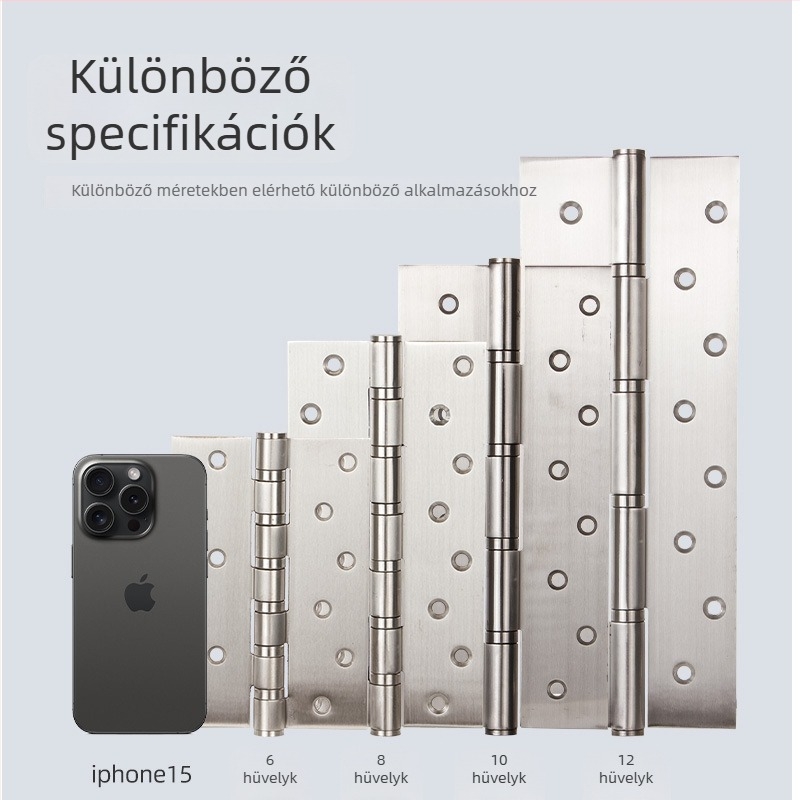 Beiming rozsdamentes acél ajtópántok, masszív kivitel, lapos nyitású kialakítás, elektroplatolt felület, modern minimalist stílus