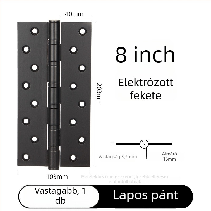 Beiming rozsdamentes acél ajtópántok, masszív kivitel, lapos nyitású kialakítás, elektroplatolt felület, modern minimalist stílus