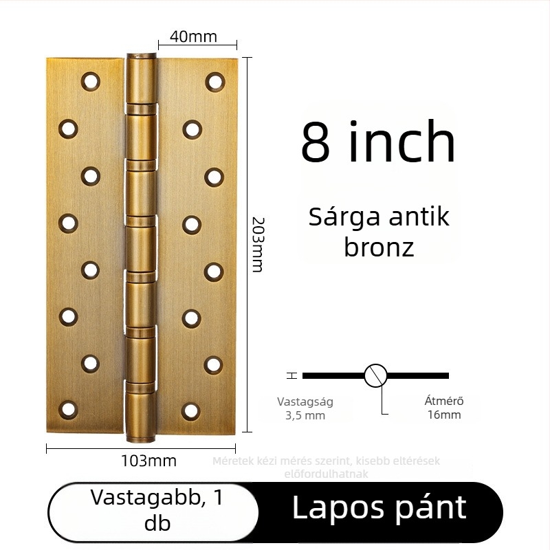 Beiming rozsdamentes acél ajtópántok, masszív kivitel, lapos nyitású kialakítás, elektroplatolt felület, modern minimalist stílus