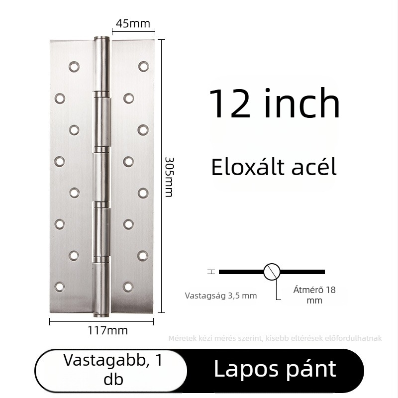 Beiming rozsdamentes acél ajtópántok, masszív kivitel, lapos nyitású kialakítás, elektroplatolt felület, modern minimalist stílus